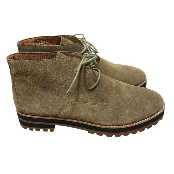 Madewell The Wren Boot in Suede Earthy Green Size 9 NEW - Picture 2 of 8